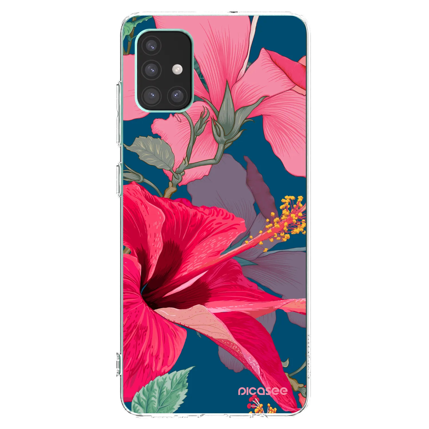 Picasee διαφανής θήκη σιλικόνης Samsung Galaxy M51 M515F - Hibiscus