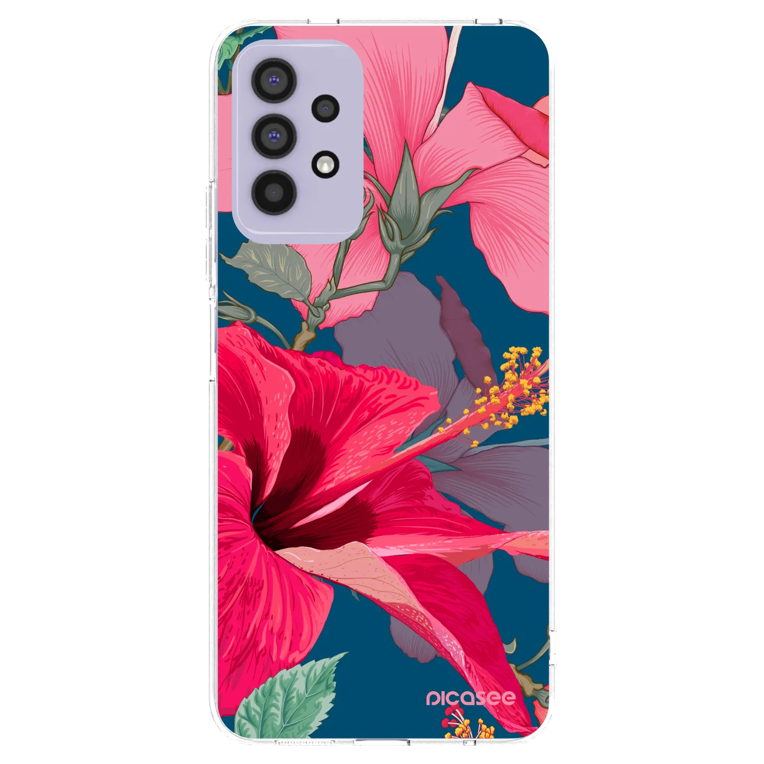Picasee διαφανής θήκη σιλικόνης Samsung Galaxy A32 4G SM-A325F - Hibiscus