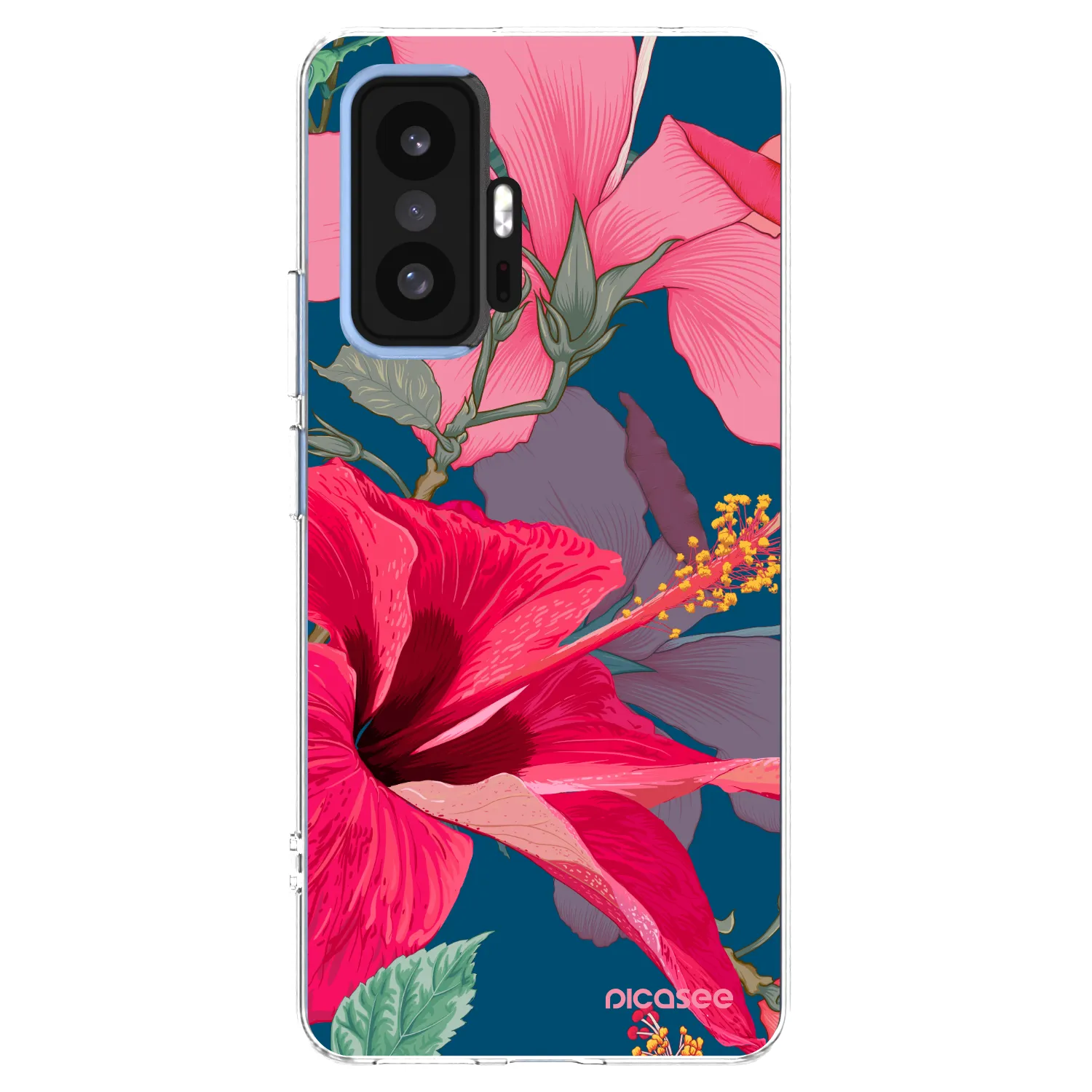 Picasee διαφανής θήκη σιλικόνης Xiaomi 11T - Hibiscus