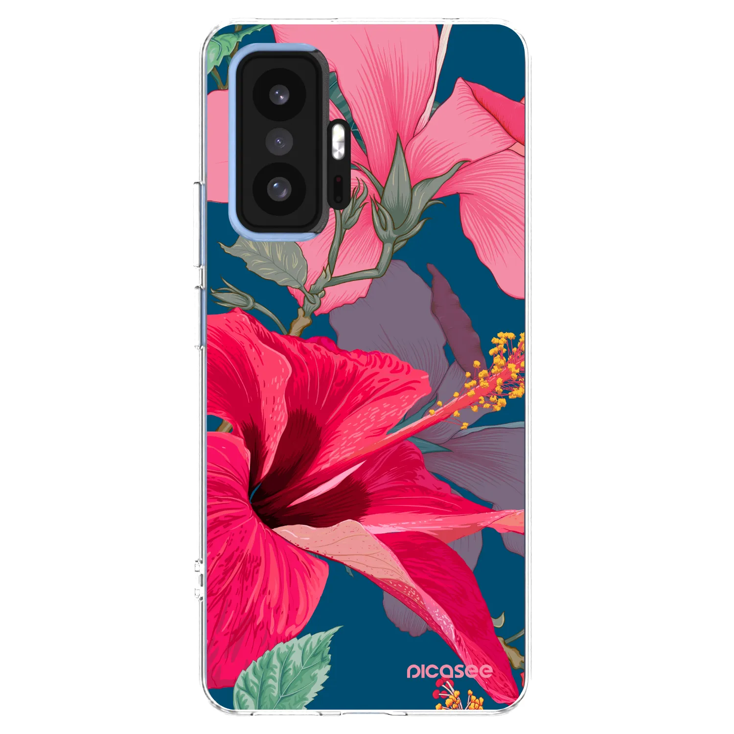 Picasee διαφανής θήκη σιλικόνης Xiaomi 11T Pro - Hibiscus