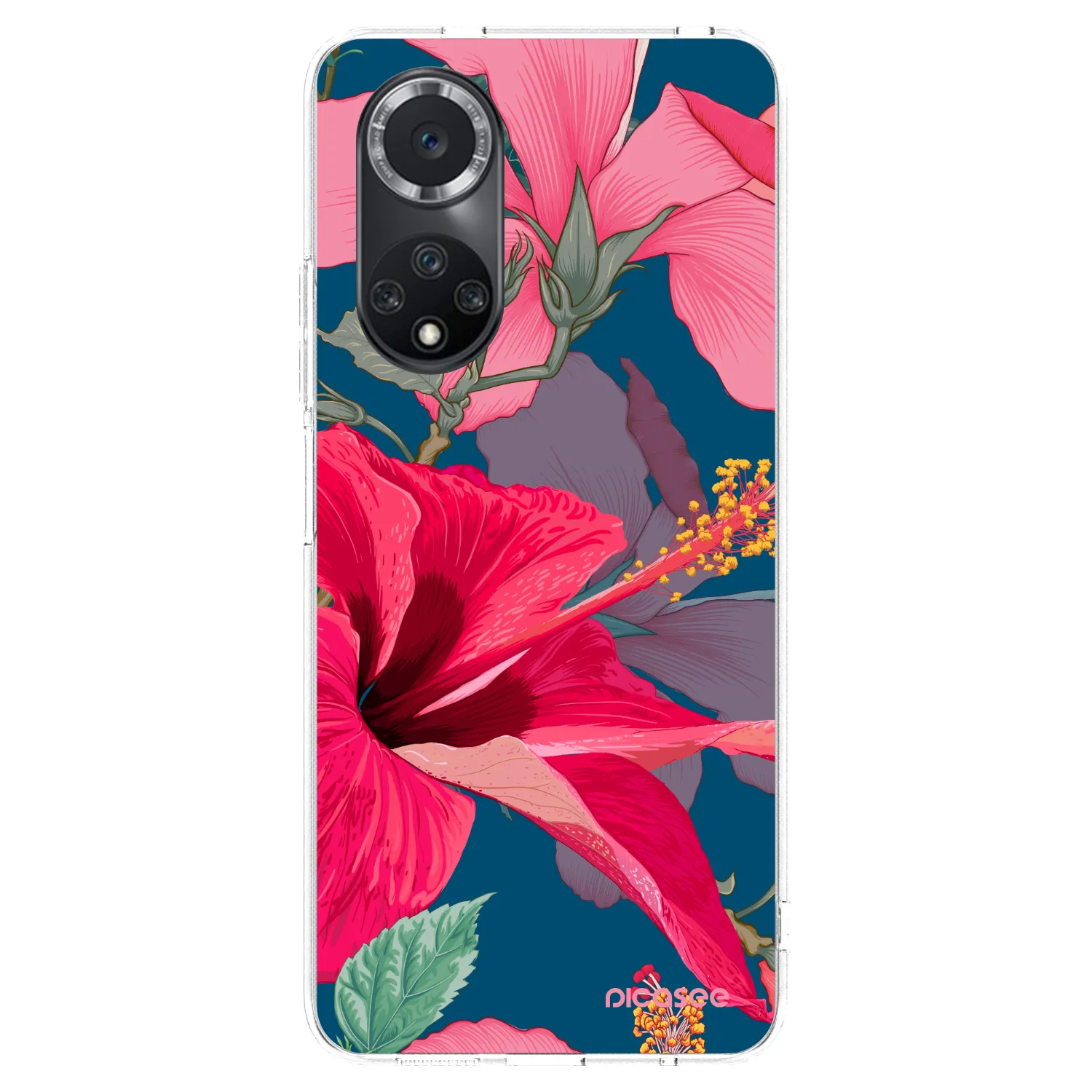 Picasee διαφανής θήκη σιλικόνης Huawei Nova 9 SE - Hibiscus