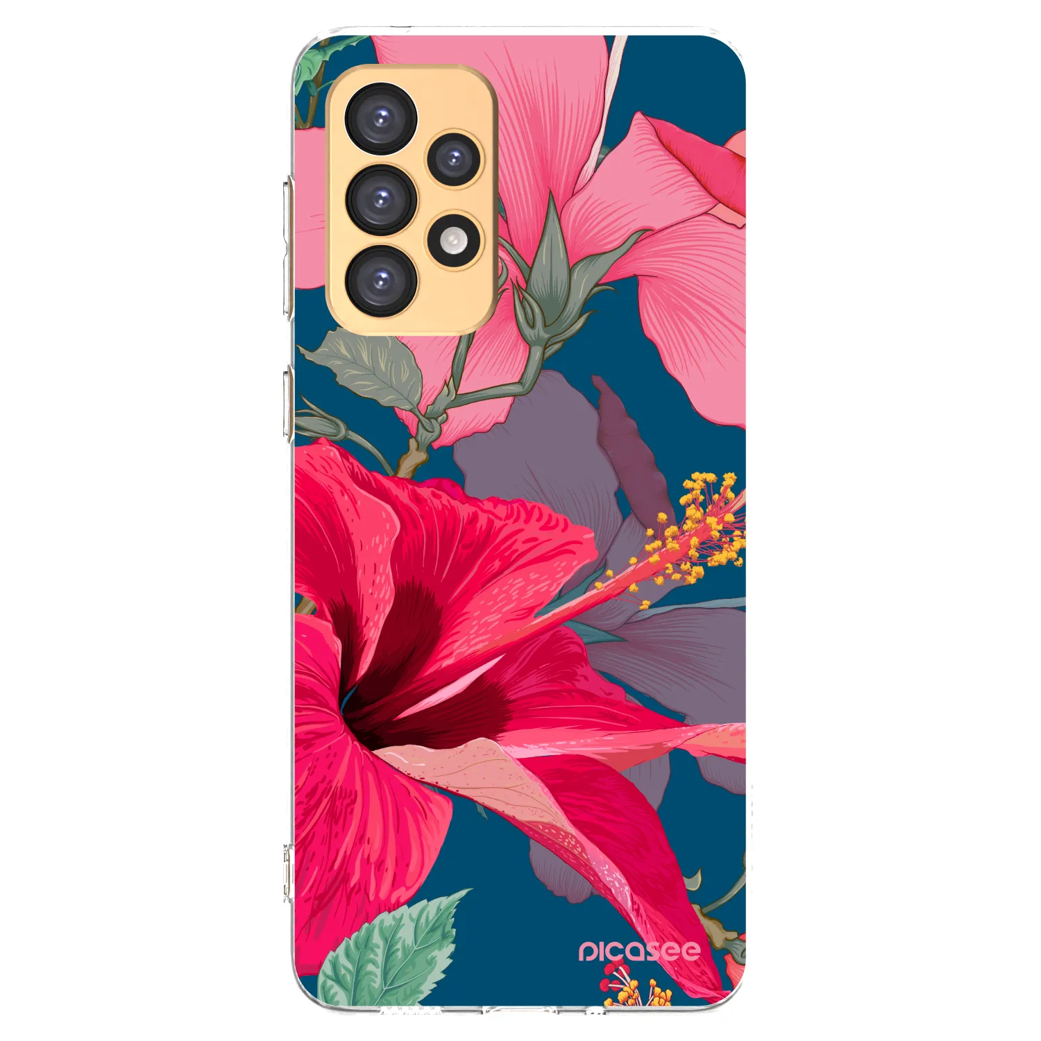 Picasee διαφανής θήκη σιλικόνης Samsung Galaxy A33 5G A336 - Hibiscus