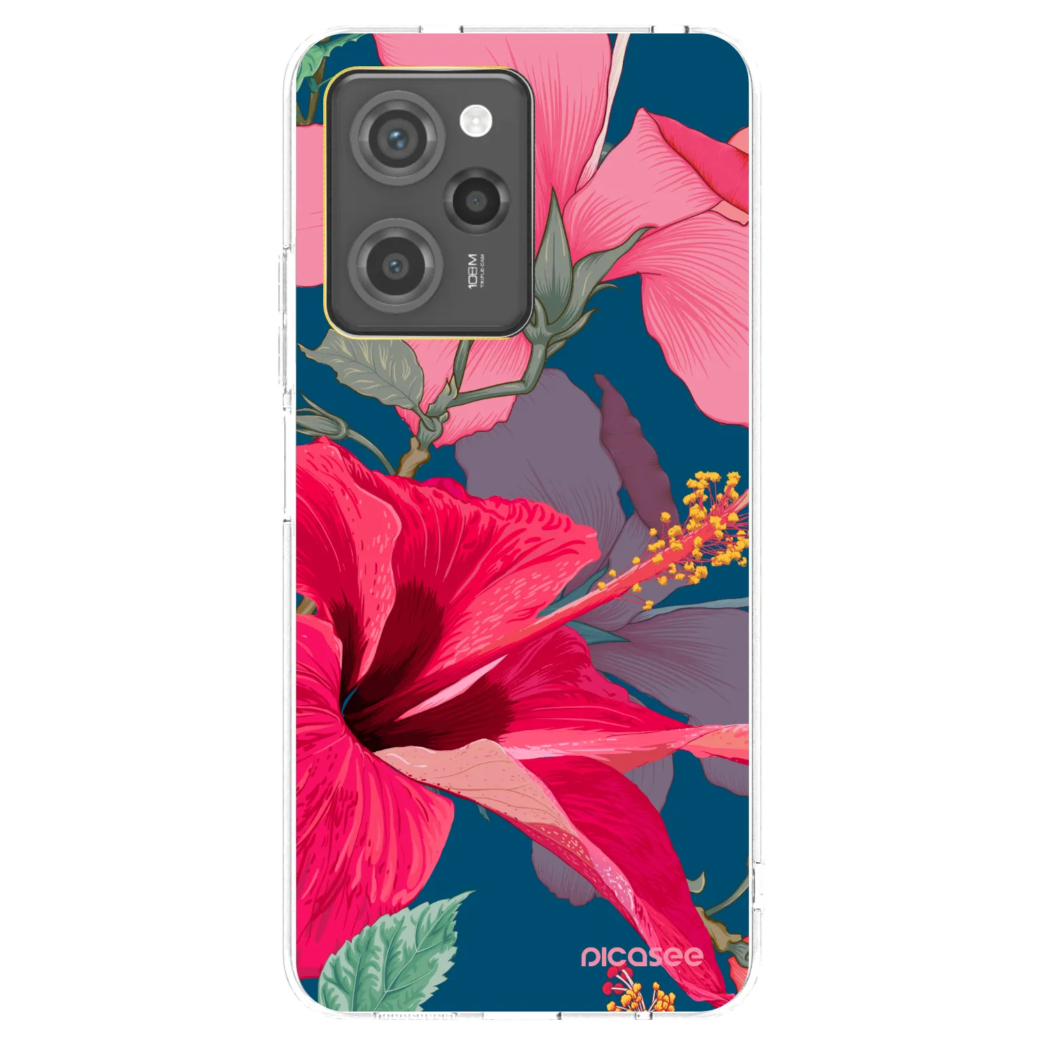 Picasee διαφανής θήκη σιλικόνης Xiaomi Poco X5 Pro - Hibiscus