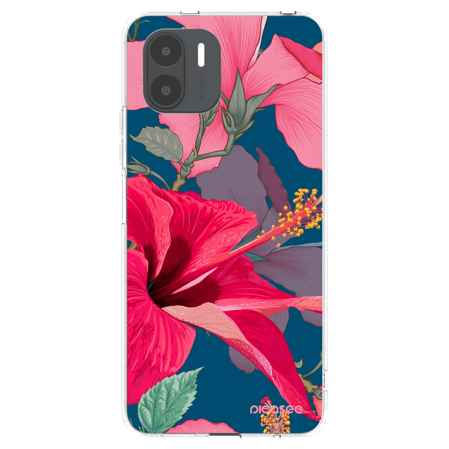 Picasee διαφανής θήκη σιλικόνης Xiaomi Redmi A2 - Hibiscus