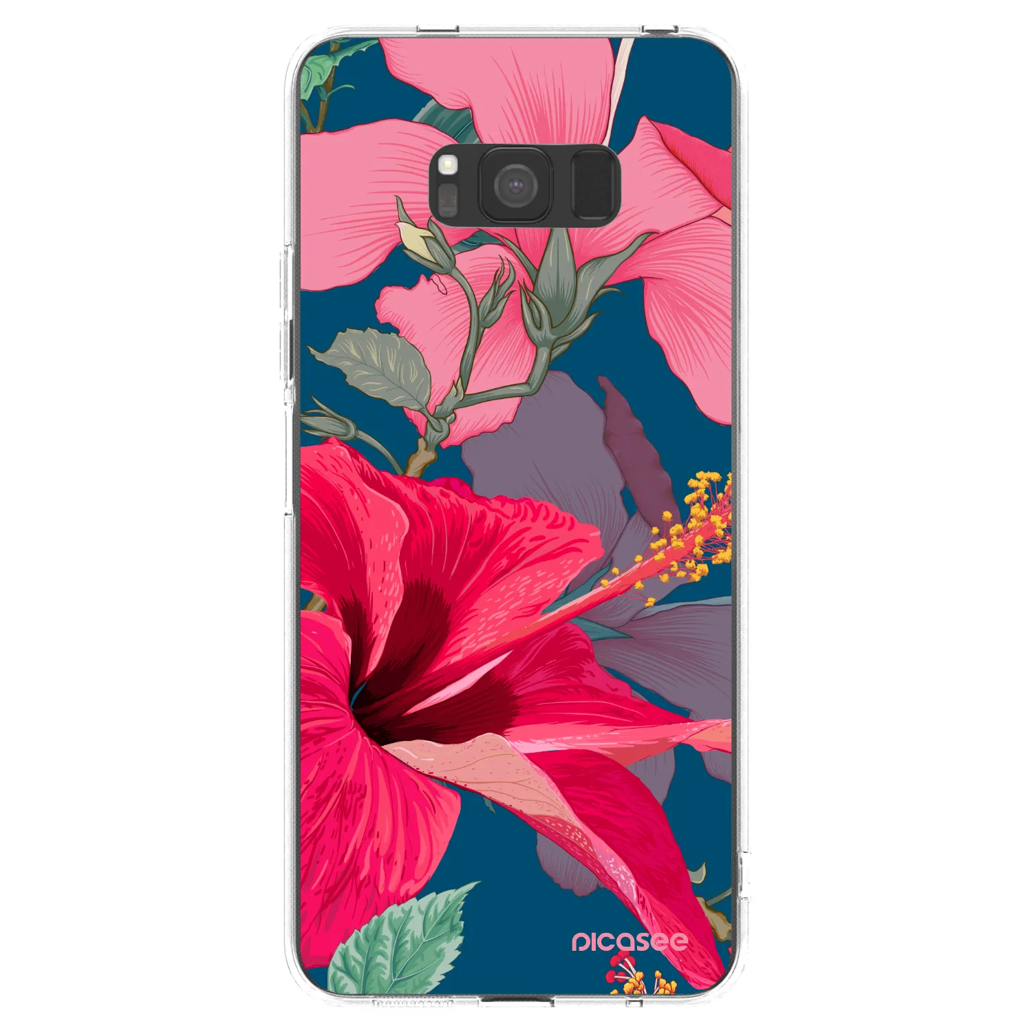 Picasee διαφανής θήκη σιλικόνης Samsung Galaxy S8 G950F - Hibiscus