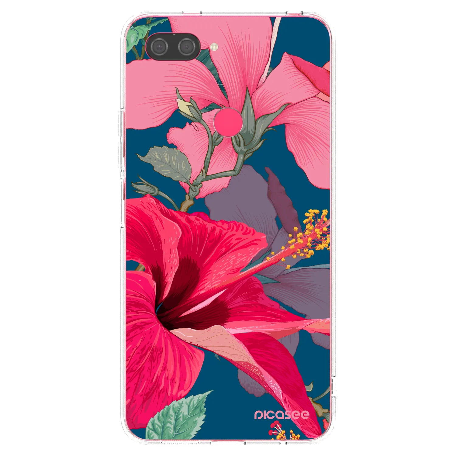Picasee διαφανής θήκη σιλικόνης Xiaomi Mi 8 Lite - Hibiscus