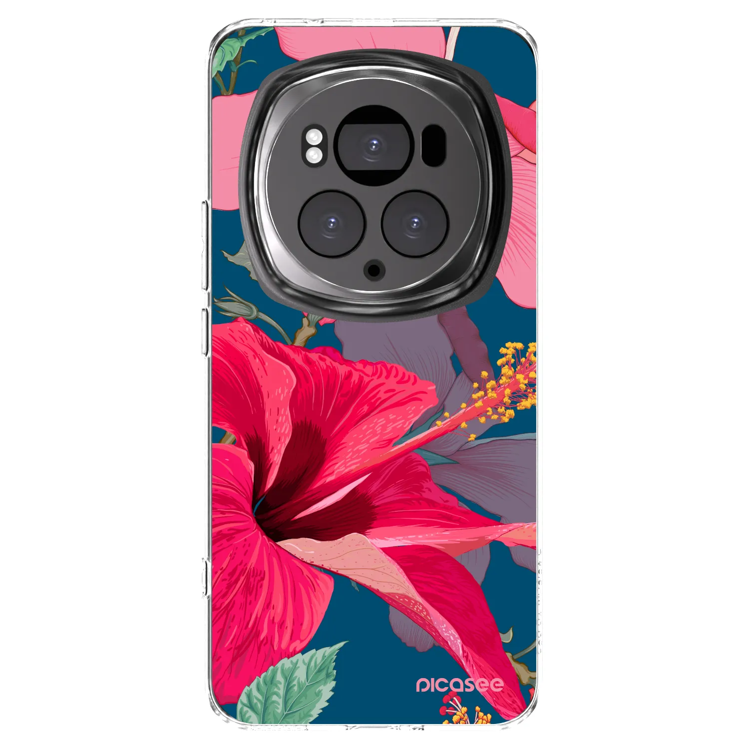 Picasee διαφανής θήκη σιλικόνης Honor Magic6 Pro - Hibiscus