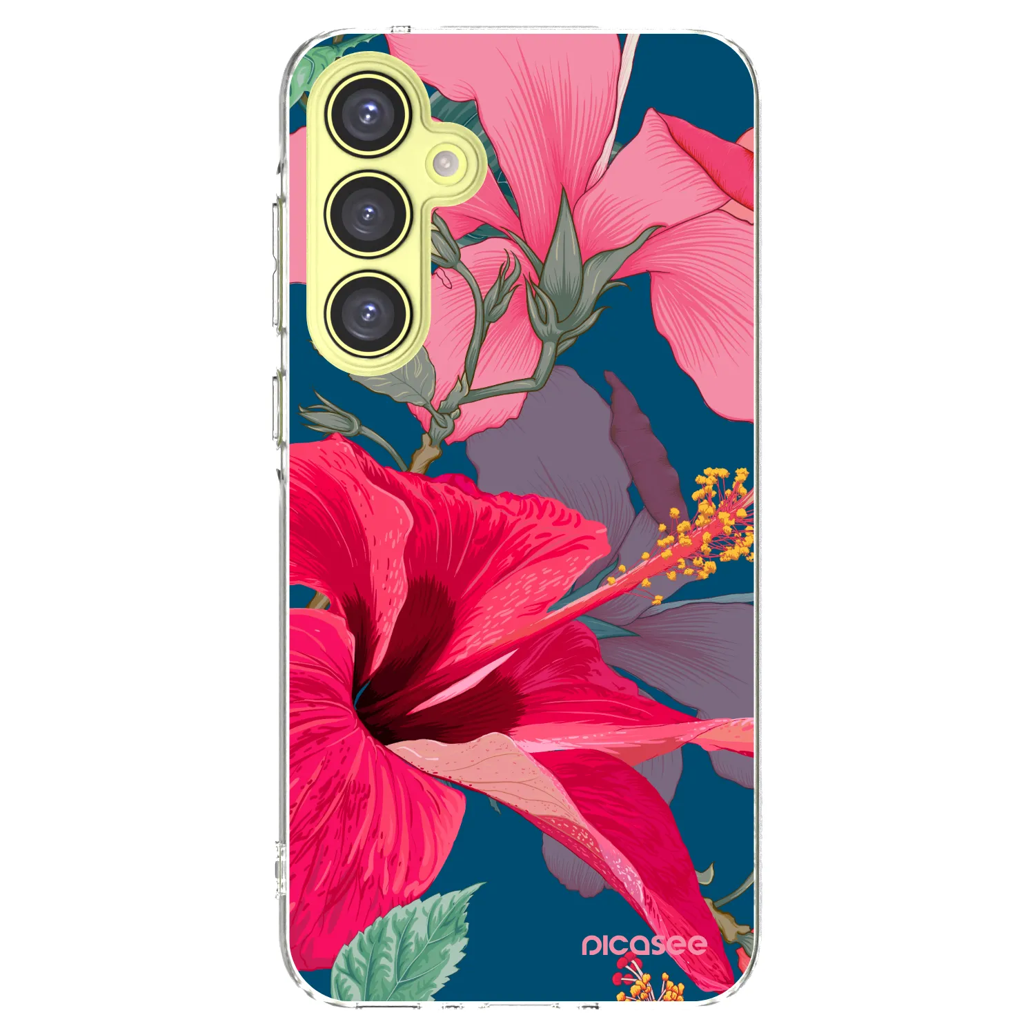 Picasee διαφανής θήκη σιλικόνης Samsung Galaxy A35 5G A356B - Hibiscus