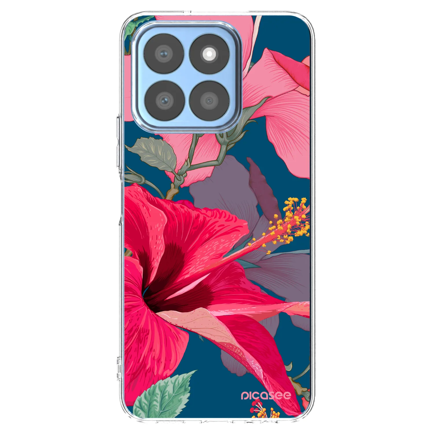 Picasee διαφανής θήκη σιλικόνης Honor X8b - Hibiscus