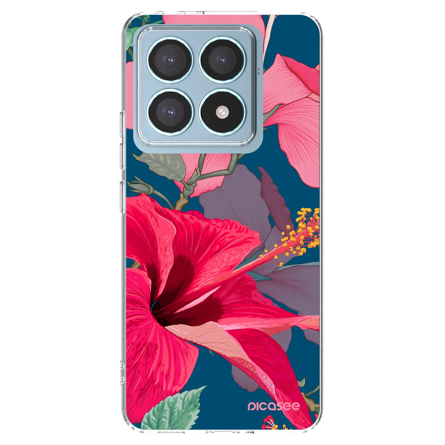 Picasee διαφανής θήκη σιλικόνης Xiaomi 14T Pro - Hibiscus