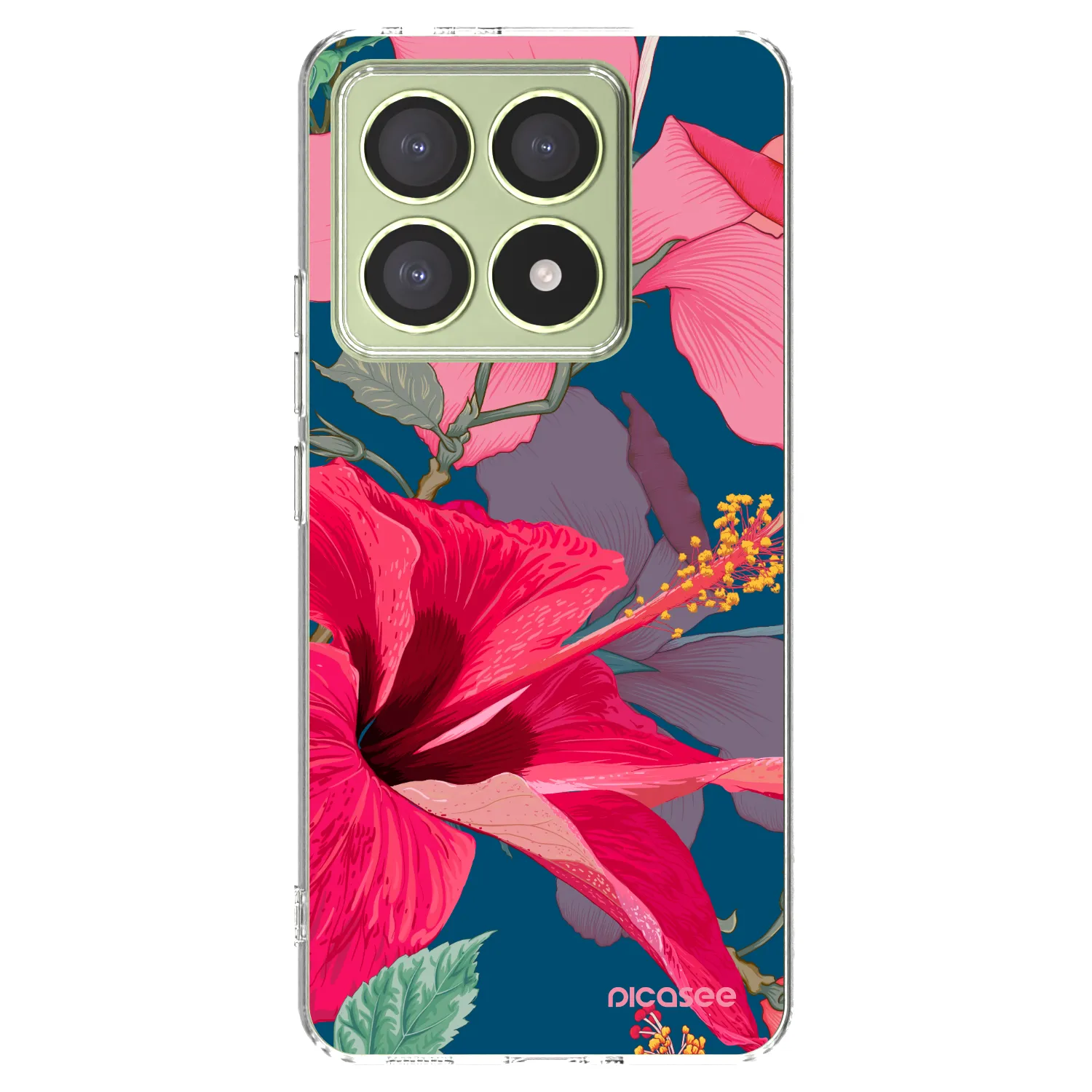 Picasee διαφανής θήκη σιλικόνης Xiaomi 14T - Hibiscus