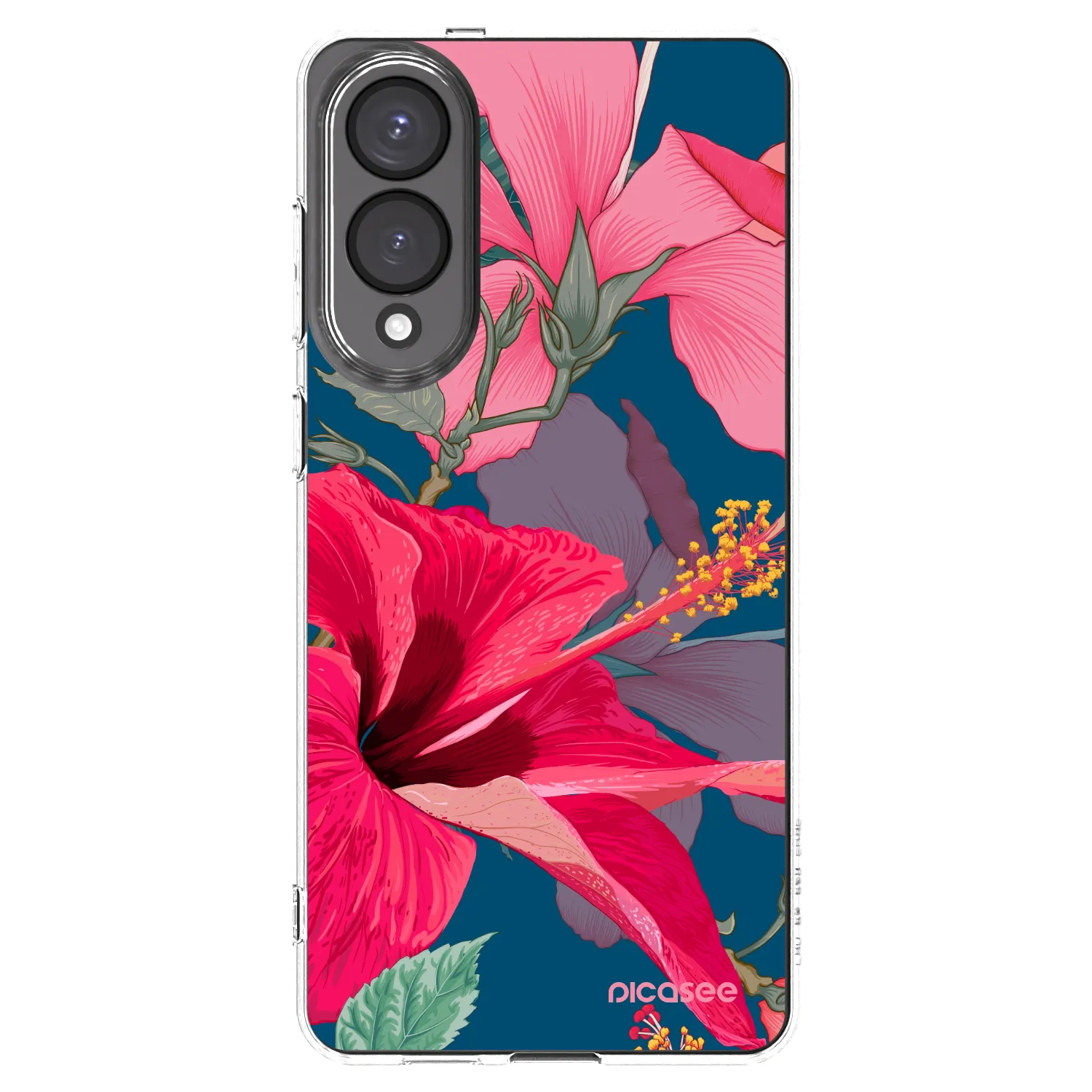 Picasee διαφανής θήκη σιλικόνης Samsung Galaxy S25 Edge 5G - Hibiscus