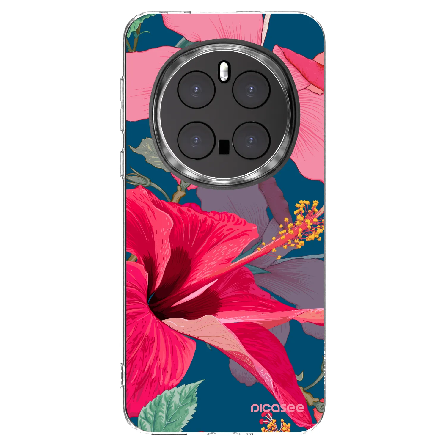 Picasee διαφανής θήκη σιλικόνης Honor Magic7 Pro 5G - Hibiscus
