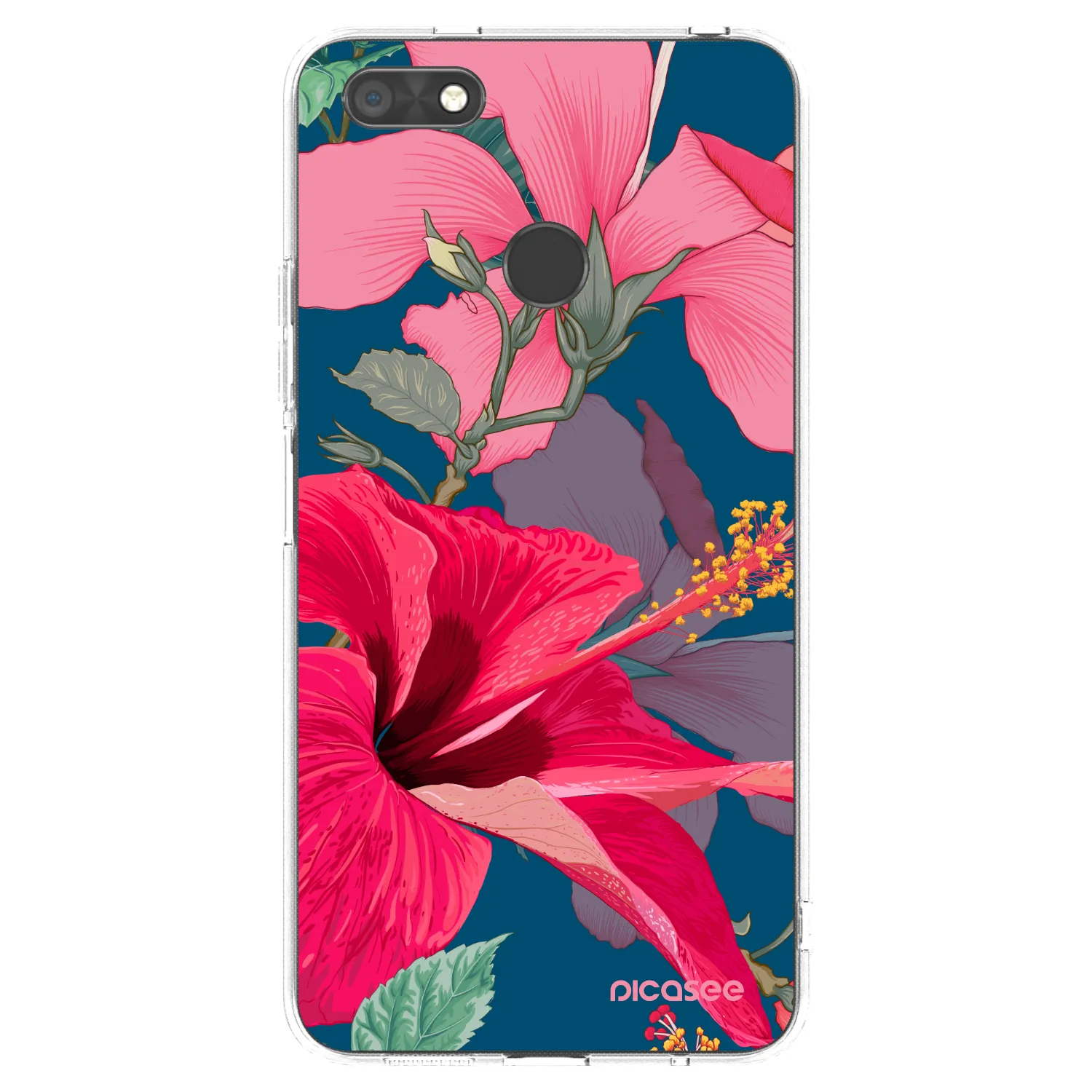 Picasee διαφανής θήκη σιλικόνης Huawei P9 Lite Mini - Hibiscus
