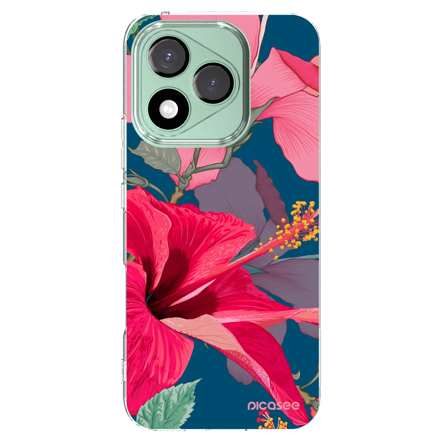 Picasee διαφανής θήκη σιλικόνης Honor 400 Lite 5G - Hibiscus