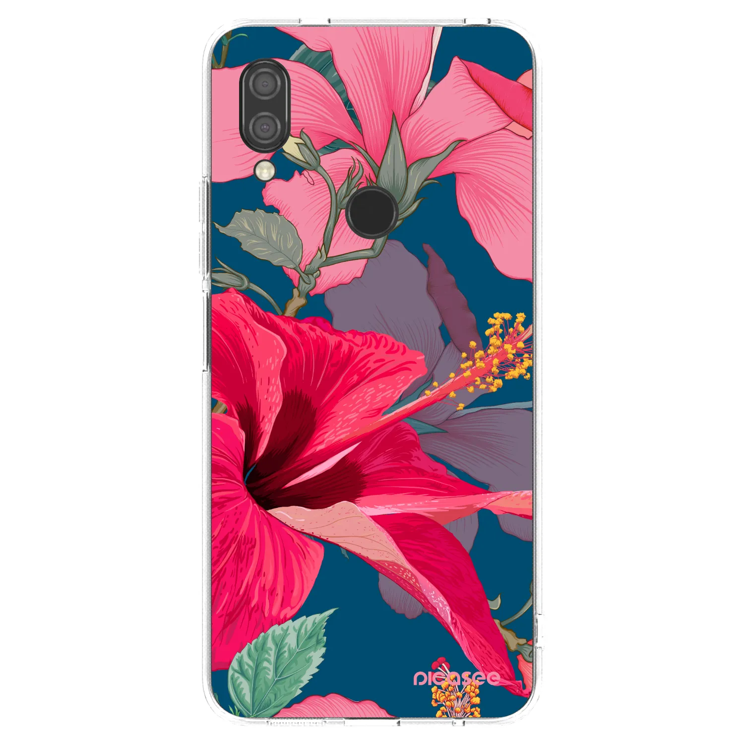 Picasee διαφανής θήκη σιλικόνης Xiaomi Redmi 7 - Hibiscus