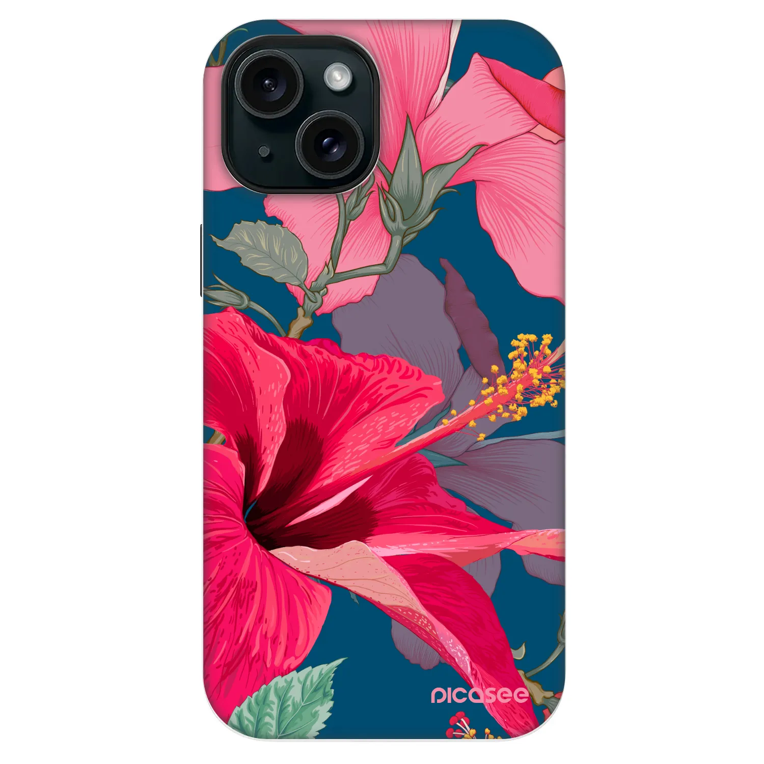 Picasee Fashion Case MagSafe για Apple iPhone 13 - Hibiscus
