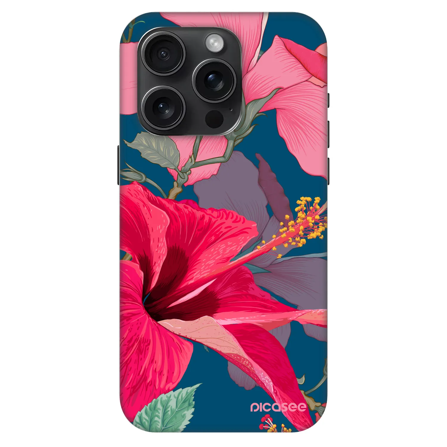 Picasee Fashion Case MagSafe για Apple iPhone 15 Pro - Hibiscus