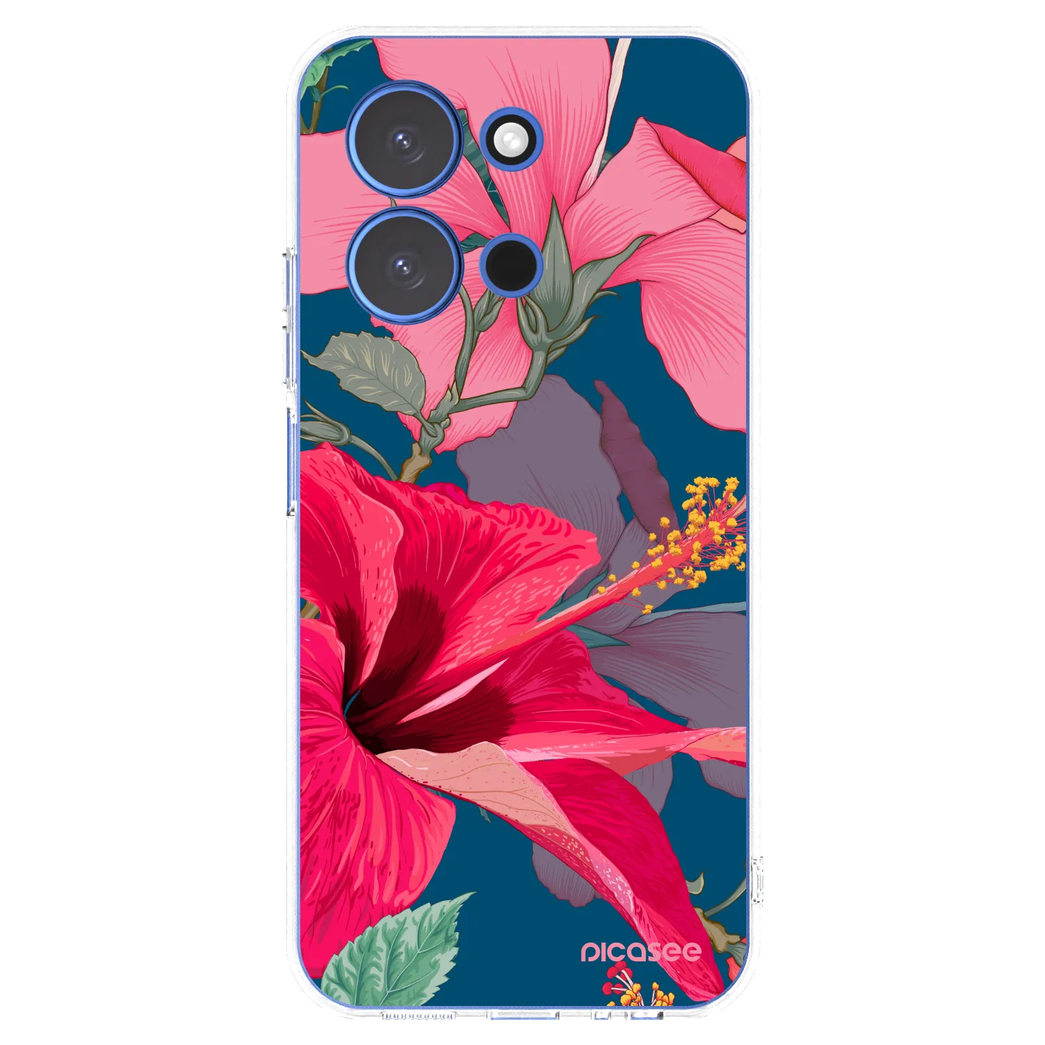 Picasee διαφανής θήκη σιλικόνης Xiaomi Redmi 15C 4G - Hibiscus