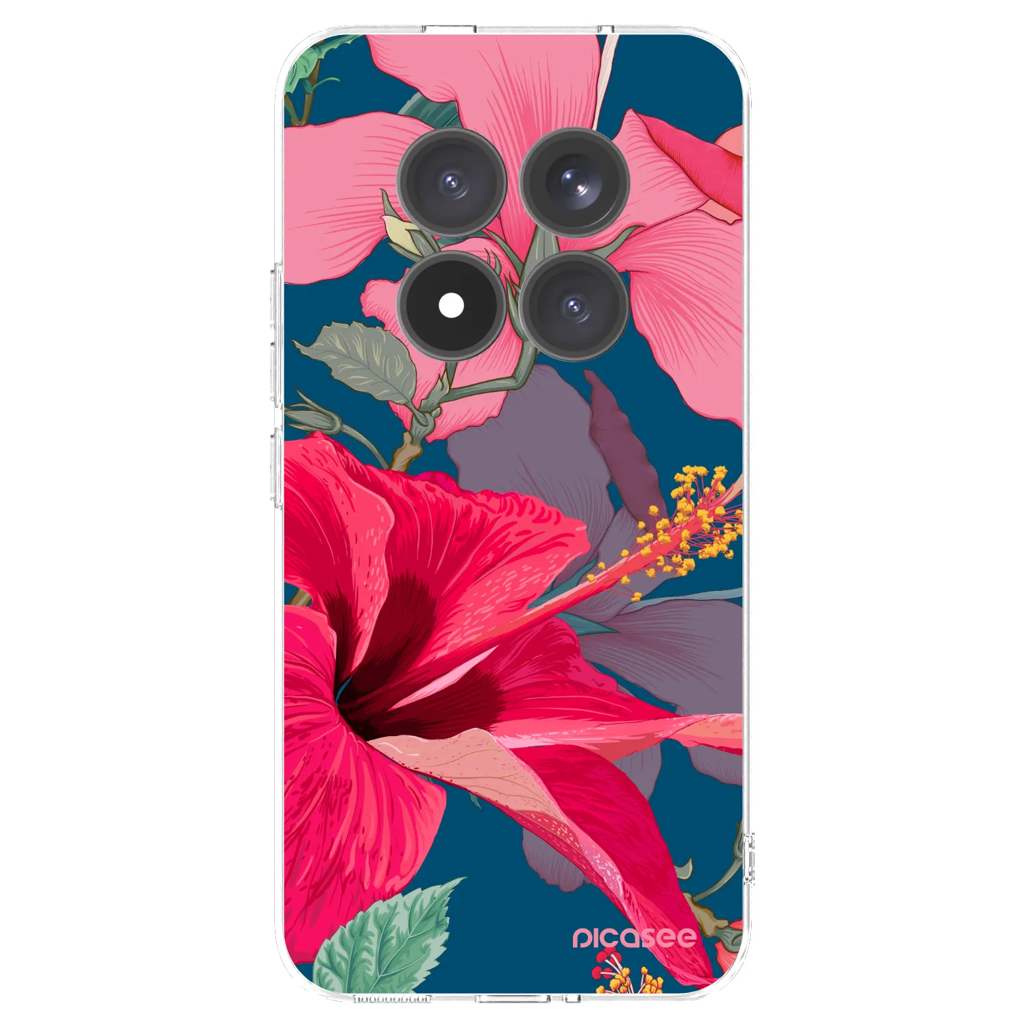 Picasee διαφανής θήκη σιλικόνης Xiaomi Redmi Note 15 Pro+ - Hibiscus