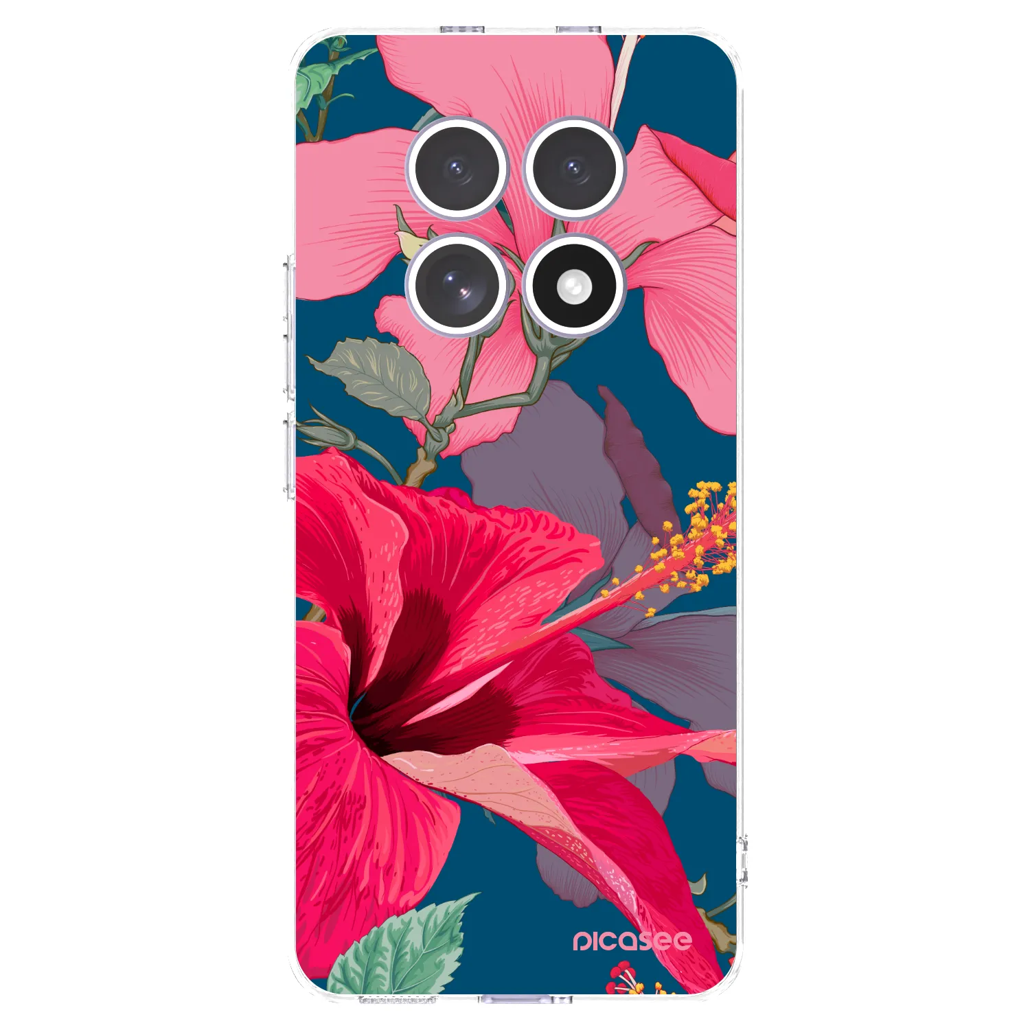 Picasee διαφανής θήκη σιλικόνης Xiaomi Redmi Note 15 - Hibiscus