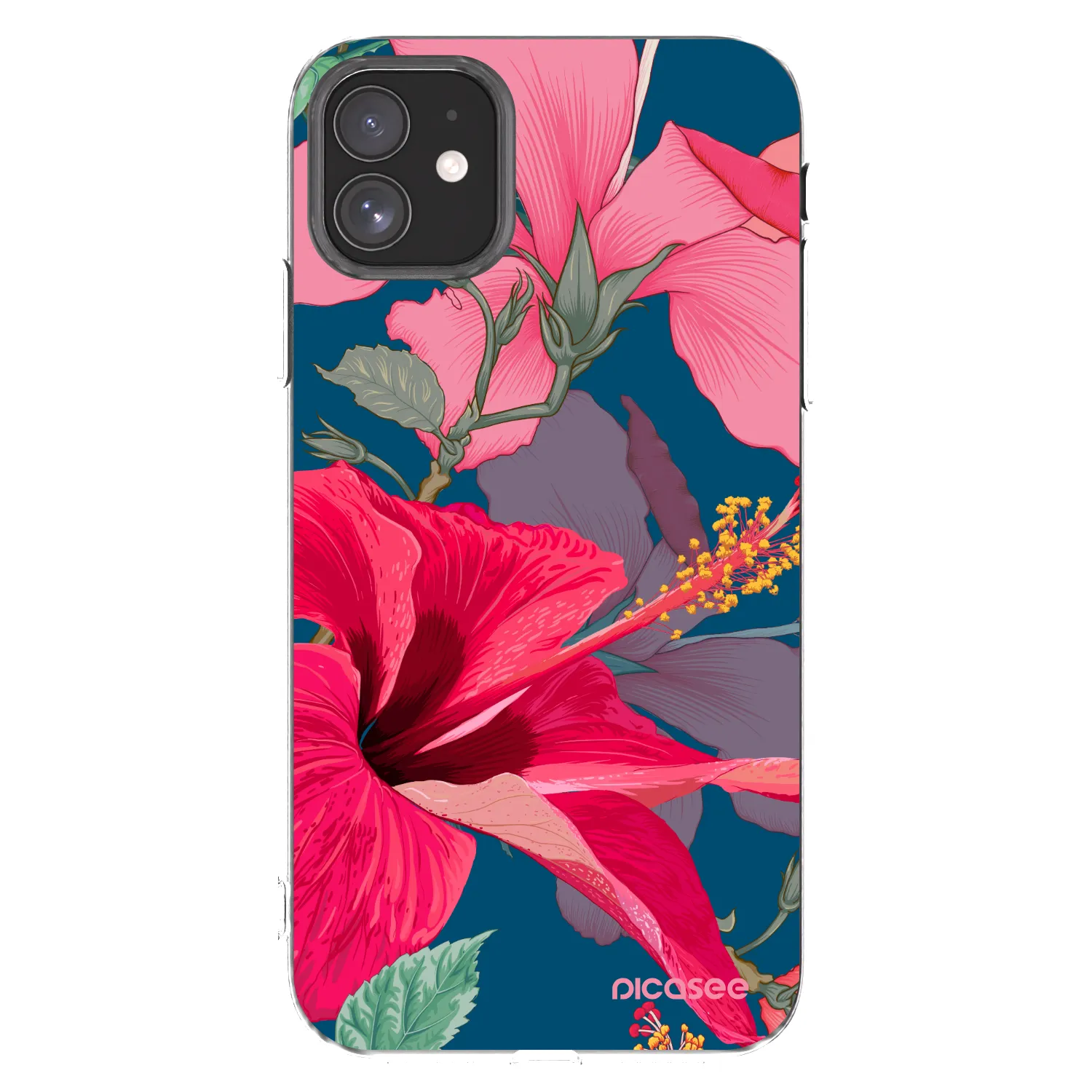 Picasee διαφανής θήκη σιλικόνης Apple iPhone 11 - Hibiscus