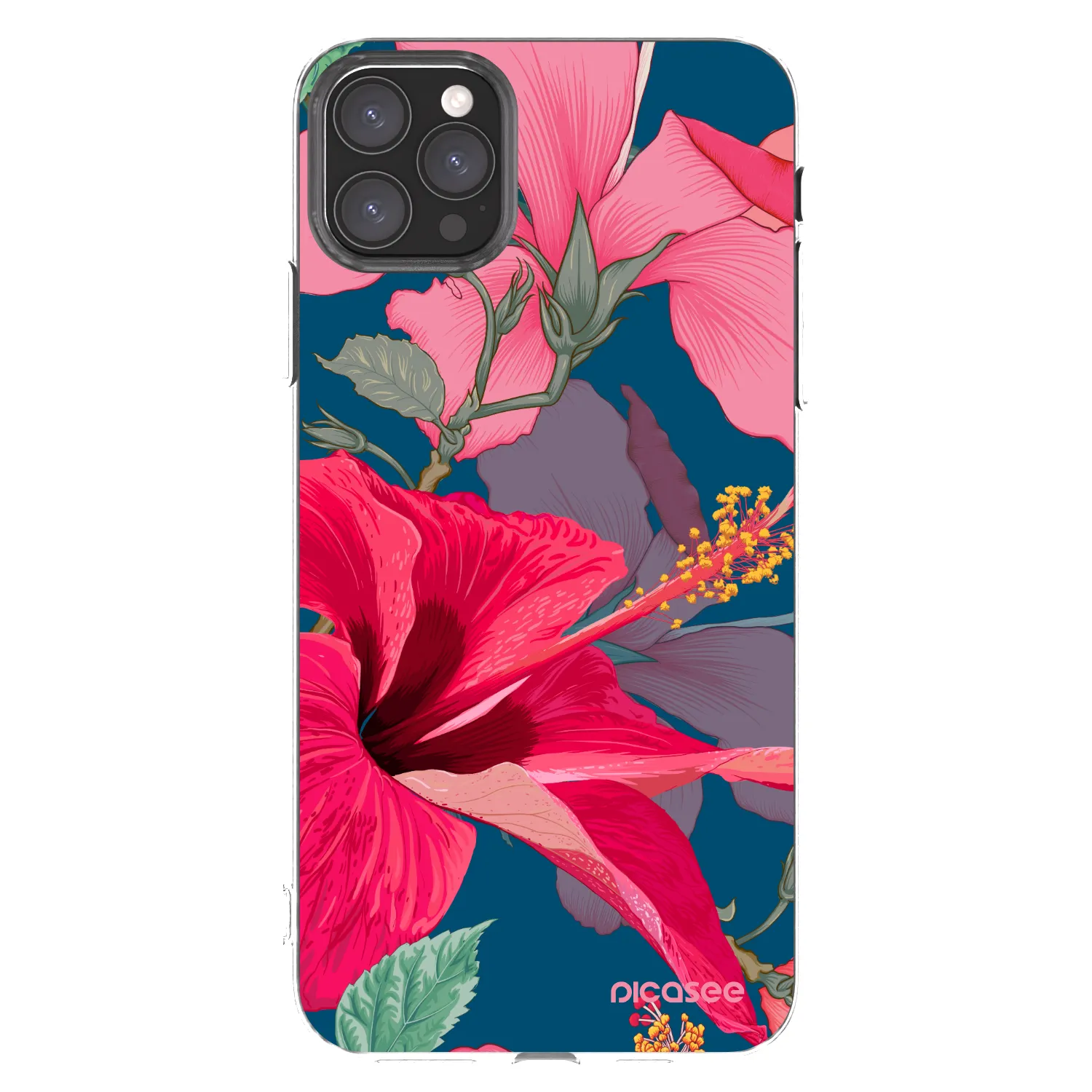 Picasee διαφανής θήκη σιλικόνης Apple iPhone 11 Pro Max - Hibiscus