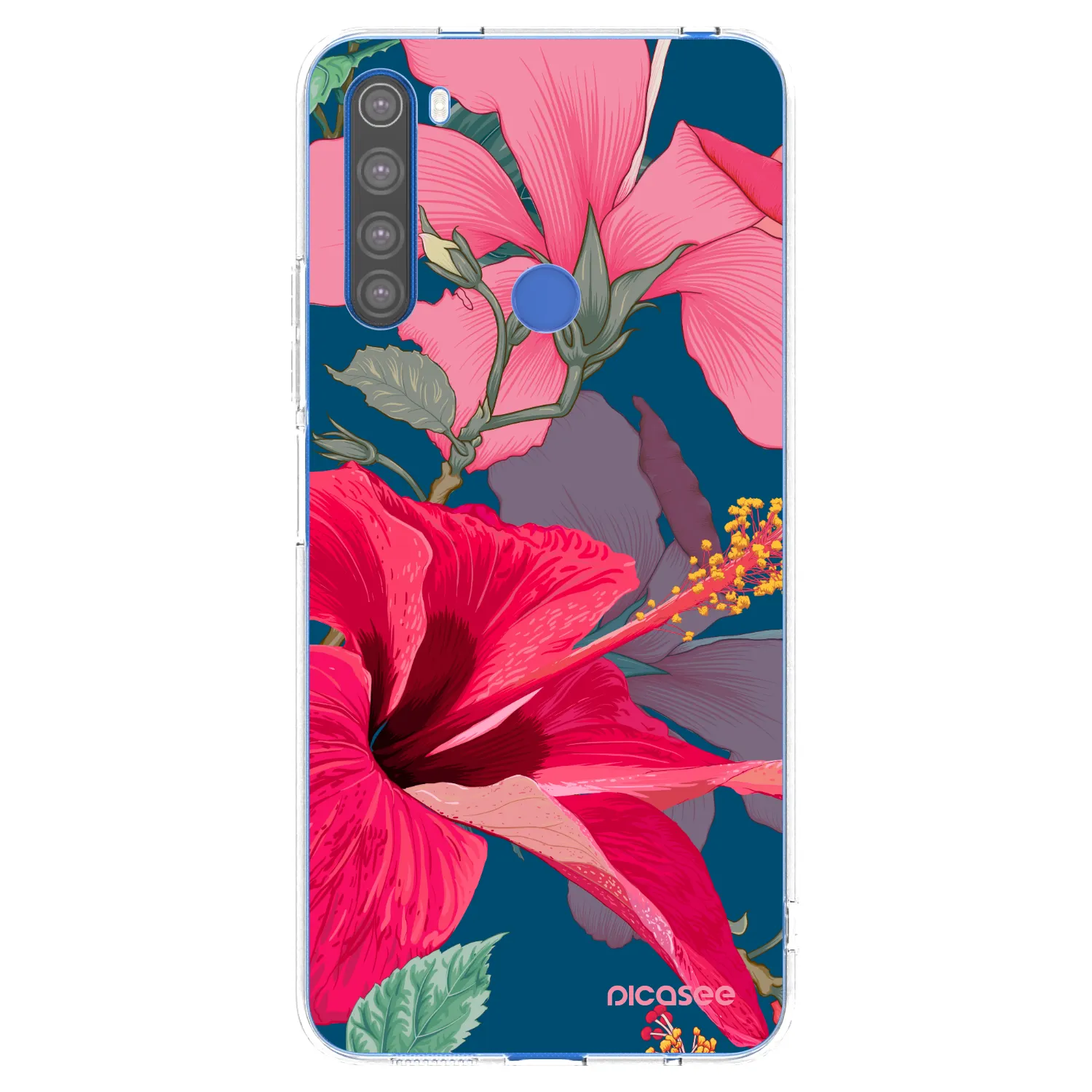Picasee διαφανής θήκη σιλικόνης Xiaomi Redmi Note 8T - Hibiscus