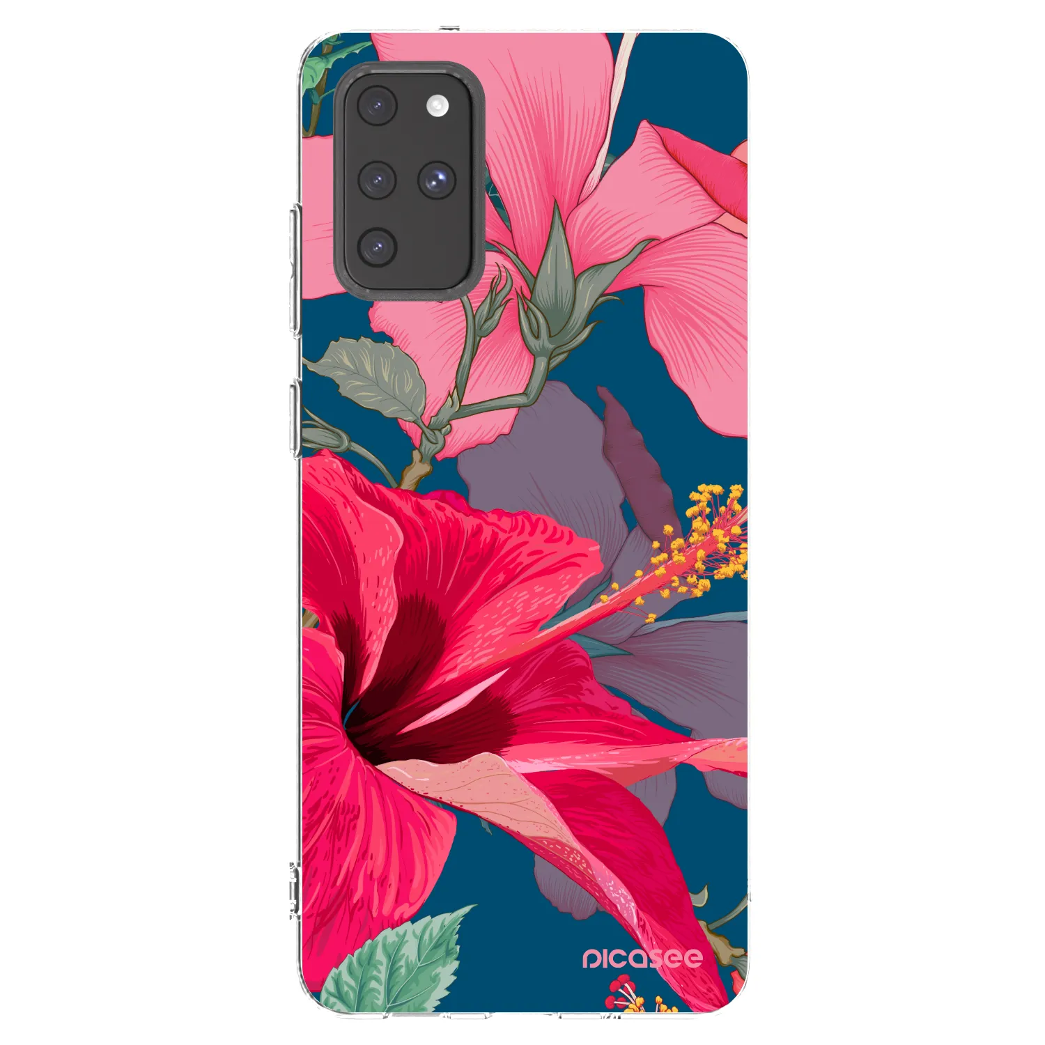 Picasee διαφανής θήκη σιλικόνης Samsung Galaxy S20+ G985F - Hibiscus