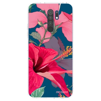 Picasee διαφανής θήκη σιλικόνης Xiaomi Redmi 9 - Hibiscus