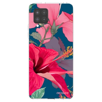 Picasee διαφανής θήκη σιλικόνης Samsung Galaxy A42 A426B - Hibiscus
