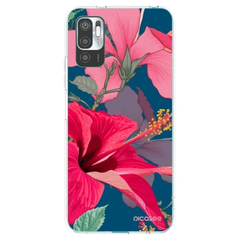 Picasee διαφανής θήκη σιλικόνης Xiaomi Redmi Note 10 5G - Hibiscus