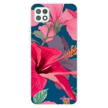 Picasee διαφανής θήκη σιλικόνης Samsung Galaxy A22 A226B 5G - Hibiscus