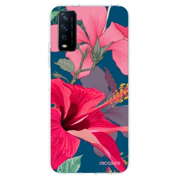 Picasee διαφανής θήκη σιλικόνης Vivo Y11s - Hibiscus