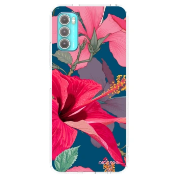 Picasee διαφανής θήκη σιλικόνης Motorola Moto G60 - Hibiscus