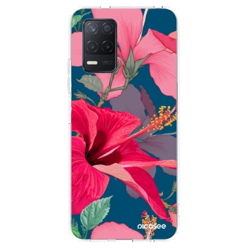 Picasee διαφανής θήκη σιλικόνης Realme 8 5G - Hibiscus