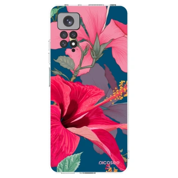 Picasee διαφανής θήκη σιλικόνης Xiaomi Redmi Note 11 - Hibiscus