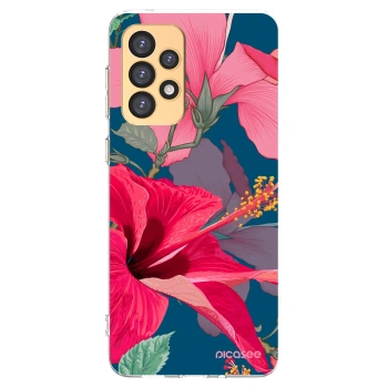 Picasee διαφανής θήκη σιλικόνης Samsung Galaxy A33 5G A336 - Hibiscus