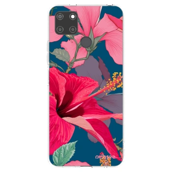 Picasee διαφανής θήκη σιλικόνης Realme C21Y - Hibiscus