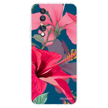 Picasee διαφανής θήκη σιλικόνης Honor 70 - Hibiscus