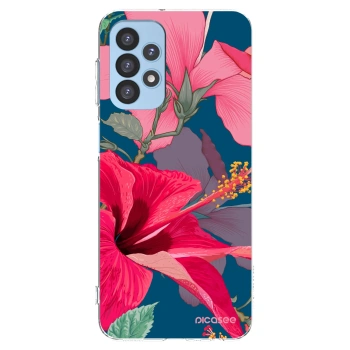 Picasee διαφανής θήκη σιλικόνης Samsung Galaxy A23 A235F 4G - Hibiscus