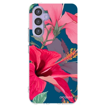 Picasee διαφανής θήκη σιλικόνης Samsung Galaxy A54 5G A546B - Hibiscus