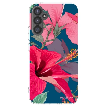 Picasee διαφανής θήκη σιλικόνης Samsung Galaxy A34 5G A346B - Hibiscus