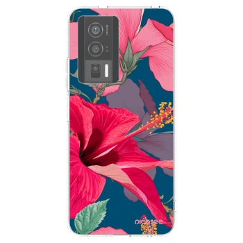 Picasee διαφανής θήκη σιλικόνης Xiaomi Poco F5 Pro 5G - Hibiscus