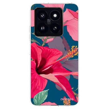 Picasee διαφανής θήκη σιλικόνης Xiaomi 14 Pro - Hibiscus