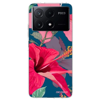 Picasee διαφανής θήκη σιλικόνης Xiaomi Poco X6 Pro - Hibiscus
