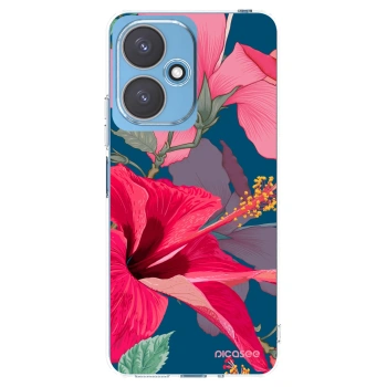 Picasee διαφανής θήκη σιλικόνης Xiaomi Redmi 13C 5G - Hibiscus