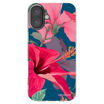 Picasee διαφανής θήκη σιλικόνης Apple iPhone 16 Plus - Hibiscus