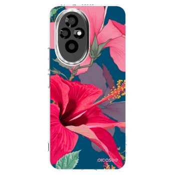 Picasee διαφανής θήκη σιλικόνης Honor 200 Pro 5G - Hibiscus