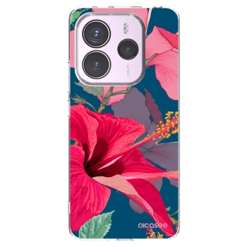 Picasee διαφανής θήκη σιλικόνης Xiaomi Redmi Note 14 5G - Hibiscus